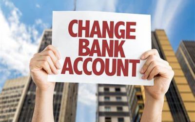 Change of bank account
